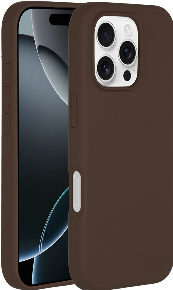 Accezz Liquid Silicone Backcover met MagSafe iPhone 16 Pro - New Tea Brown