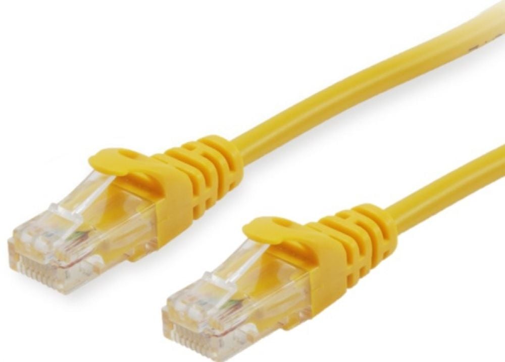 Equip Patchkabel Cat6A U/UTP 2xRJ45 0.15m geel