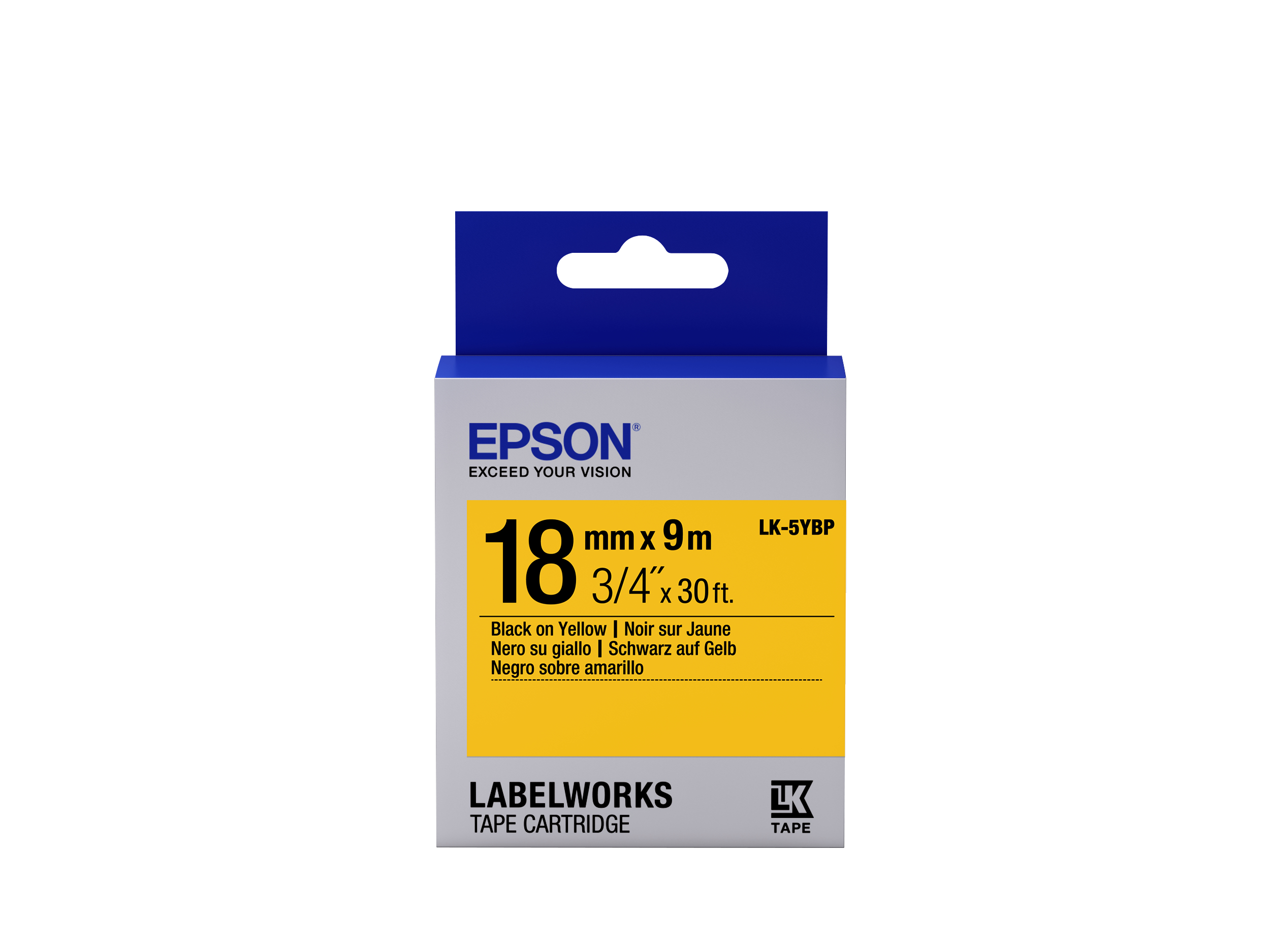 Epson LabelWorks LK-5YBP - Zwart op geel