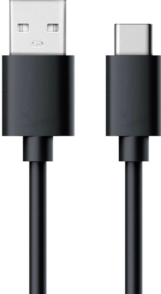 RealPower Lade/gegevenskabel USB-C 0,6m zwart