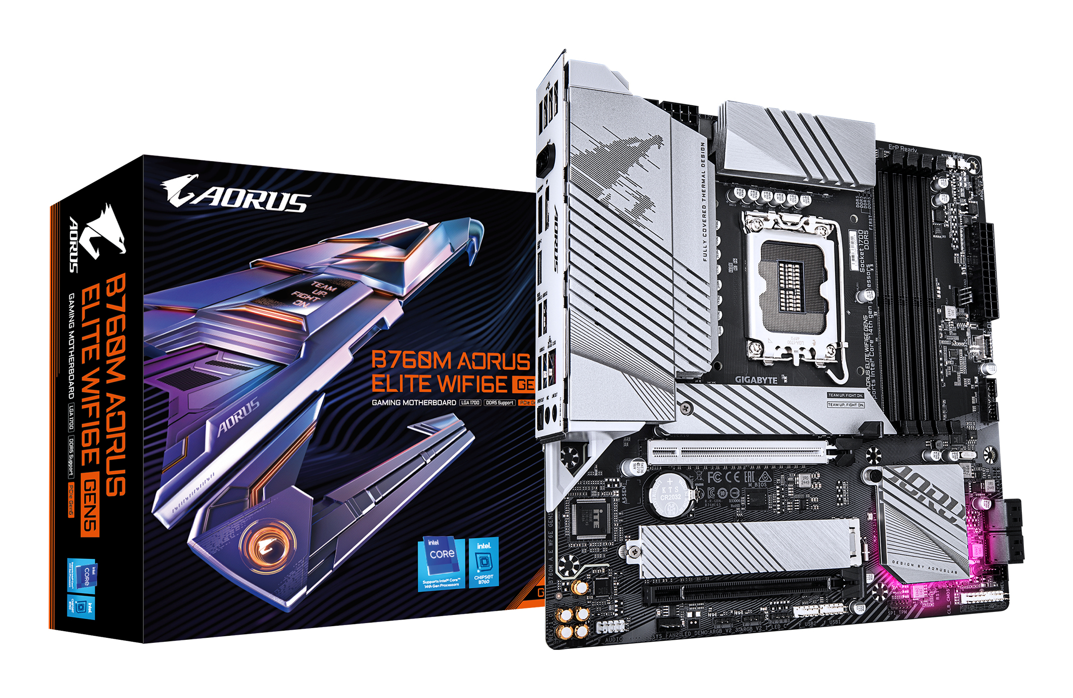 GIGABYTE Gigabyte B760M AORUS ELITE WIFI6E GEN5 - moederbord