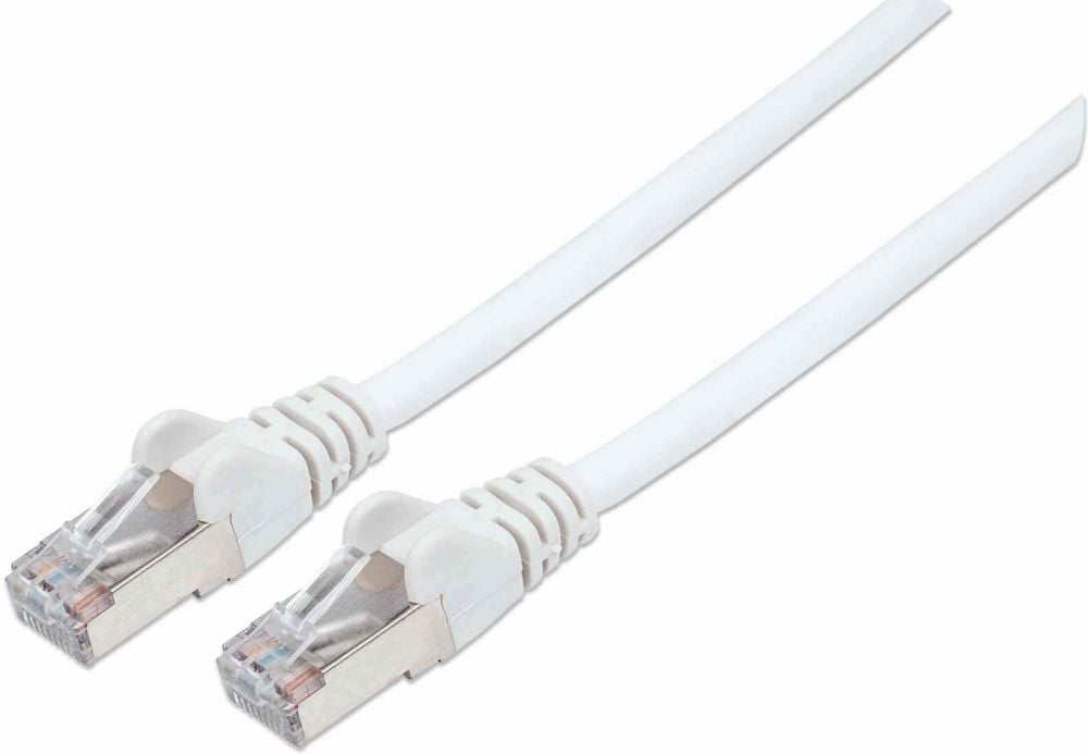 Intellinet Patchkabel Cat6a-stekker/Cat7-Rohkabel 0,5m wit