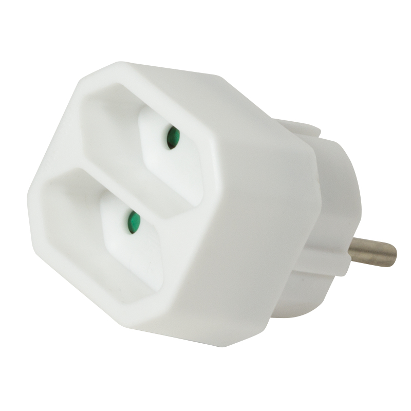 Logilink Steckdosenadapter 2x Eurostecker m. Kindersicherung
