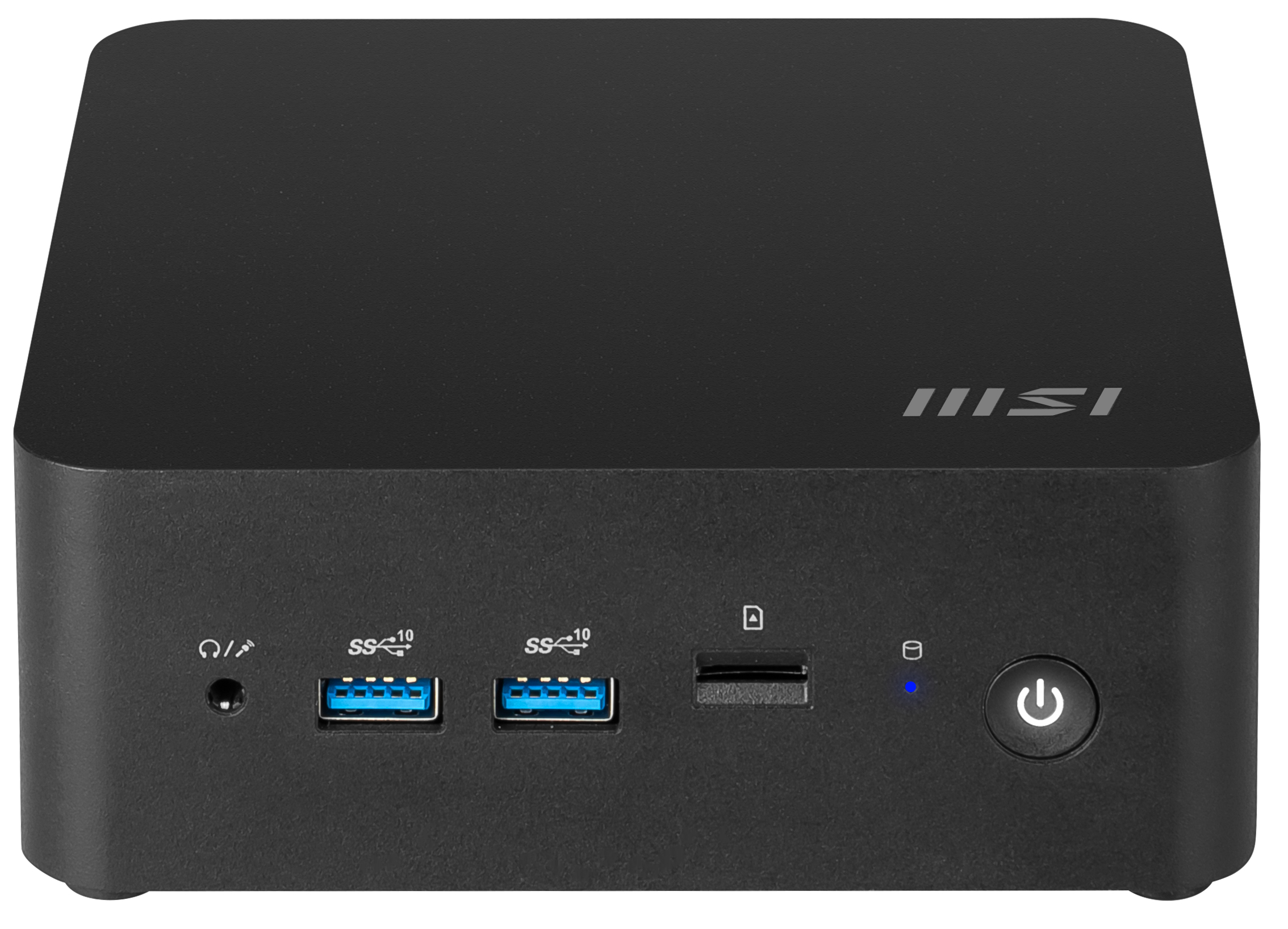 MSI Black Intel SOC 3 100U Integrated Graphics N/A 2 slots - Max 64GB RAM 2*M.2 & 1*2.5i no HDD no OS 802.11AX 5 Air cooling 120W 3y