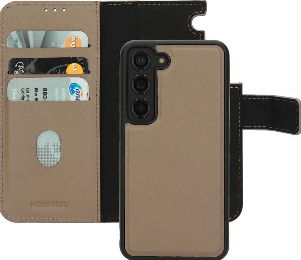 Mobiparts Leather 2 in 1 Wallet Case Samsung Galaxy S23 (Galaxy S23) Beige