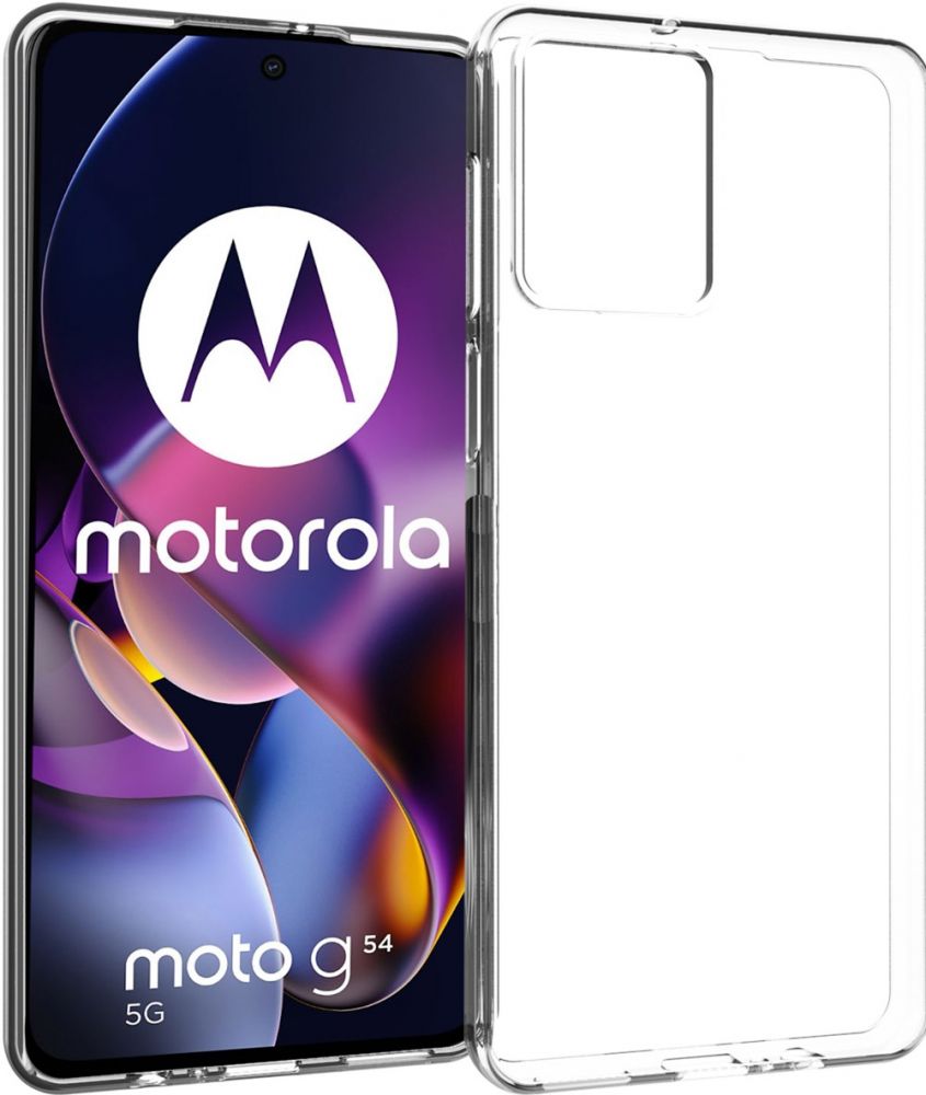 Accezz Clear Backcover Motorola Moto G54 - Transparant