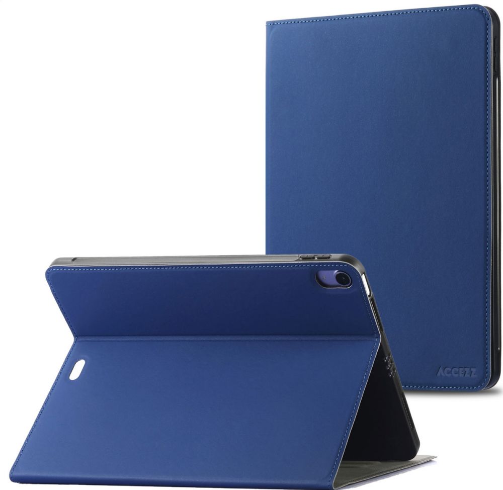 Accezz Classic Tablet Case iPad Air 11 inch (2024) M2 / Air 5 (2022) / Air 4 (2020) - Donkerblauw