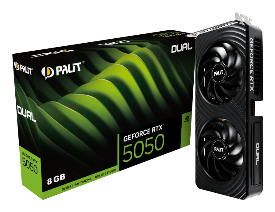 Palit RTX5050 DUAL                 8GB GDDR6 HDMI 3xDP