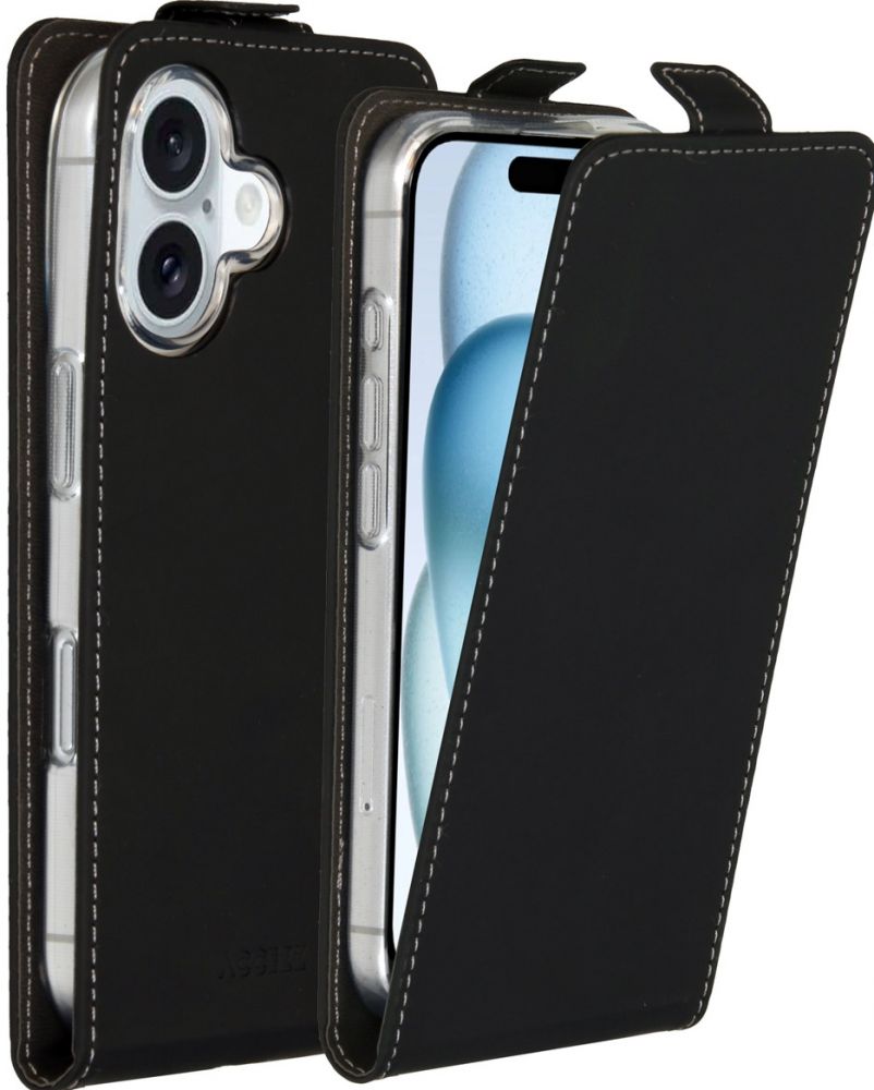 Accezz Flipcase iPhone 16 - Zwart