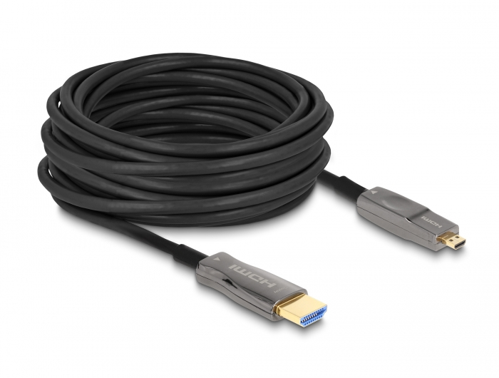 DELOCK Aktives Optisches 5 in 1 HDMI Kabel 8K 60 Hz 30 m