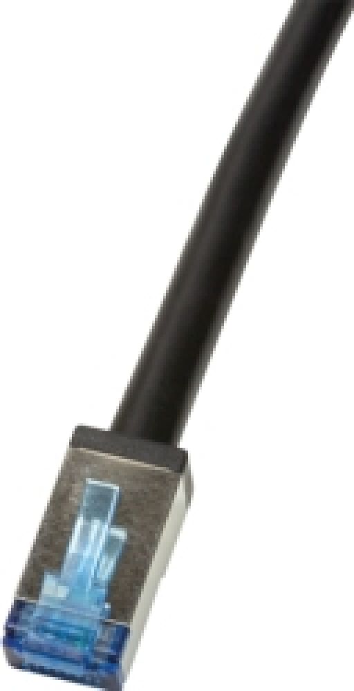 LogiLink Outdoor PE Patchkabel CAT.6A S/FTP, zwart, 5,0m