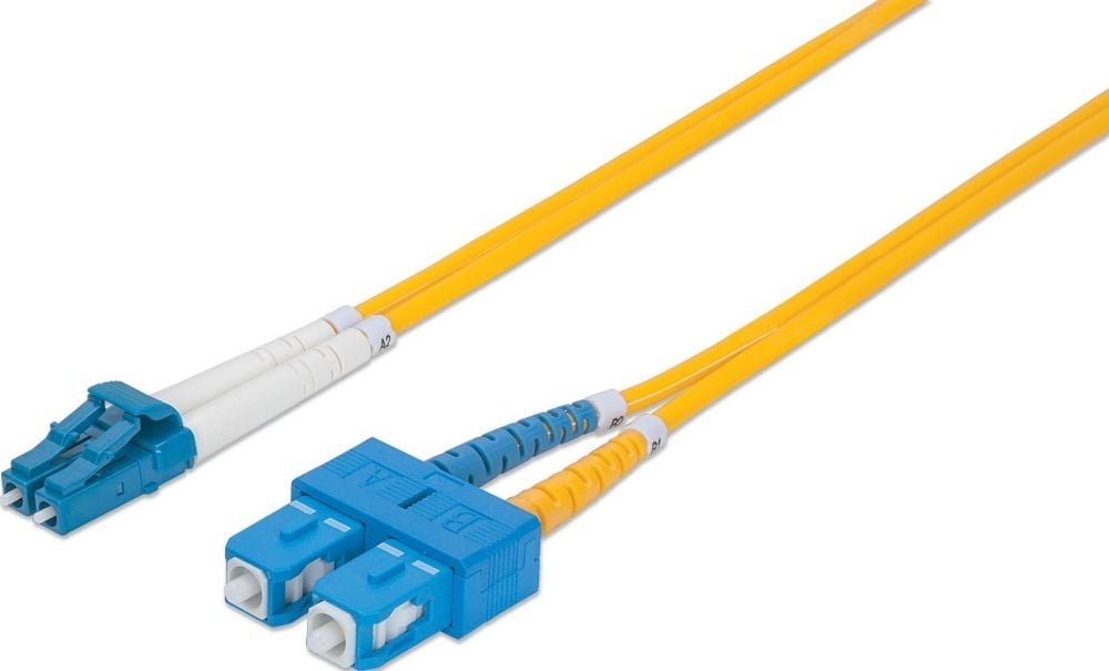 Intellinet LWL aansluitkabel LC/SC 5m Singlemode OS2 geel