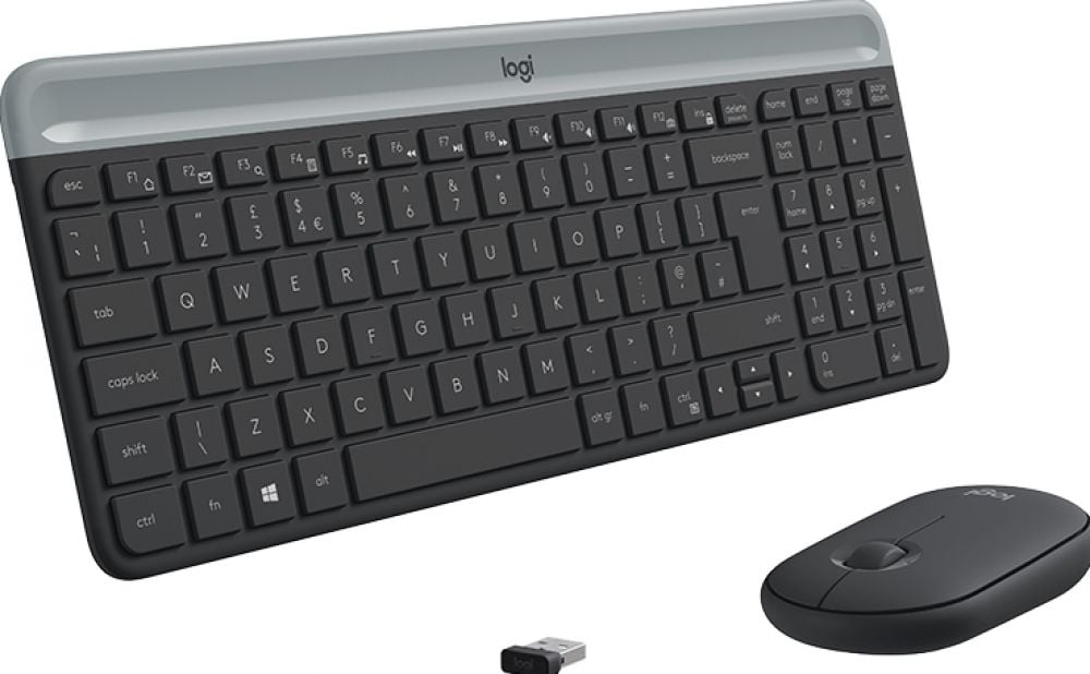 Logitech Slim Wireless Combo MK470 - Toetsenbord en muis set