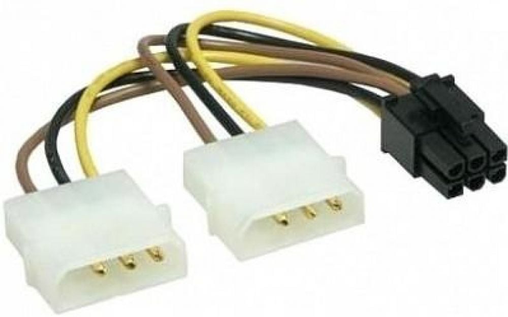 gembird Internes Netzteilkabel PCI Express, 6 Pin 2 Stk