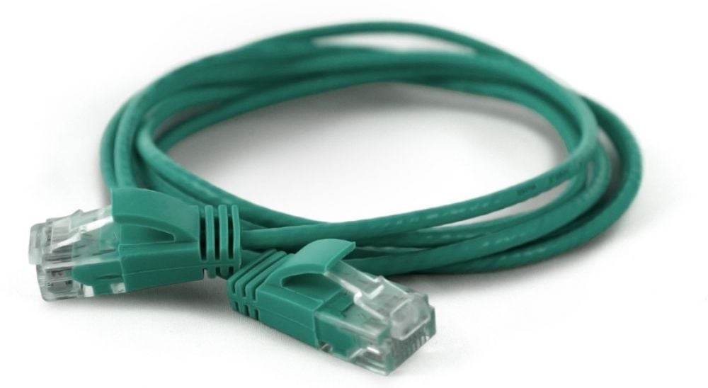 Wantec Patchkabel UTP CAT6a d=2,8mm 0,10m groen