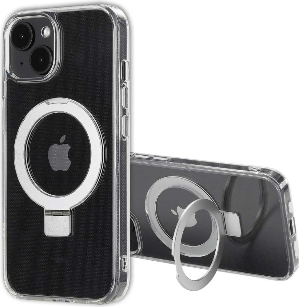 Accezz Ring Stand Backcover met MagSafe iPhone 14 - Transparant