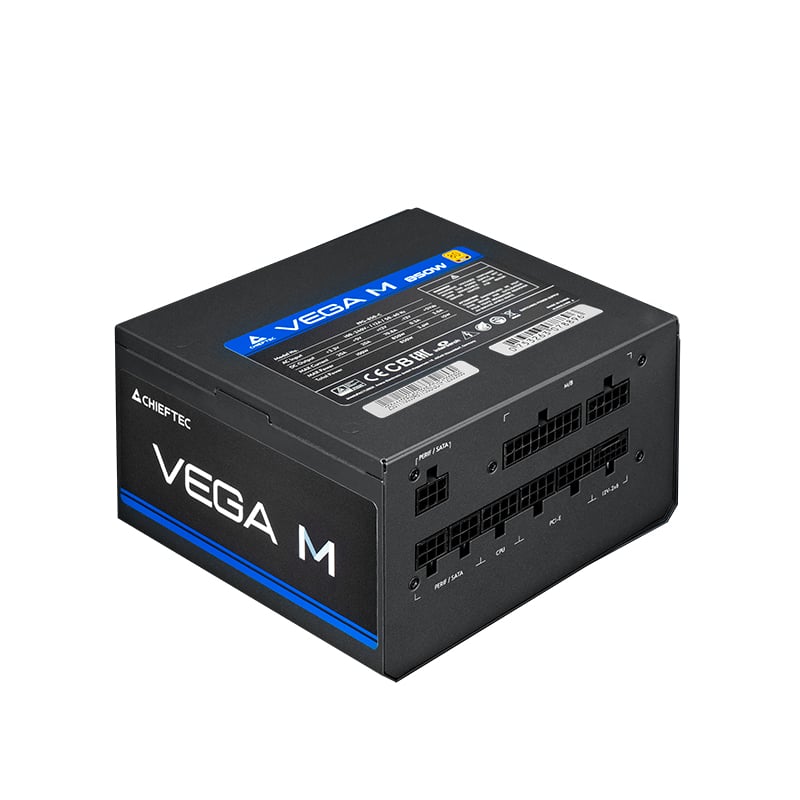 Chieftec Vega PPG-1000-C, 1000 W, 100 - 240 V, 50/60 Hz, 12 A, 100 W, 1000 W