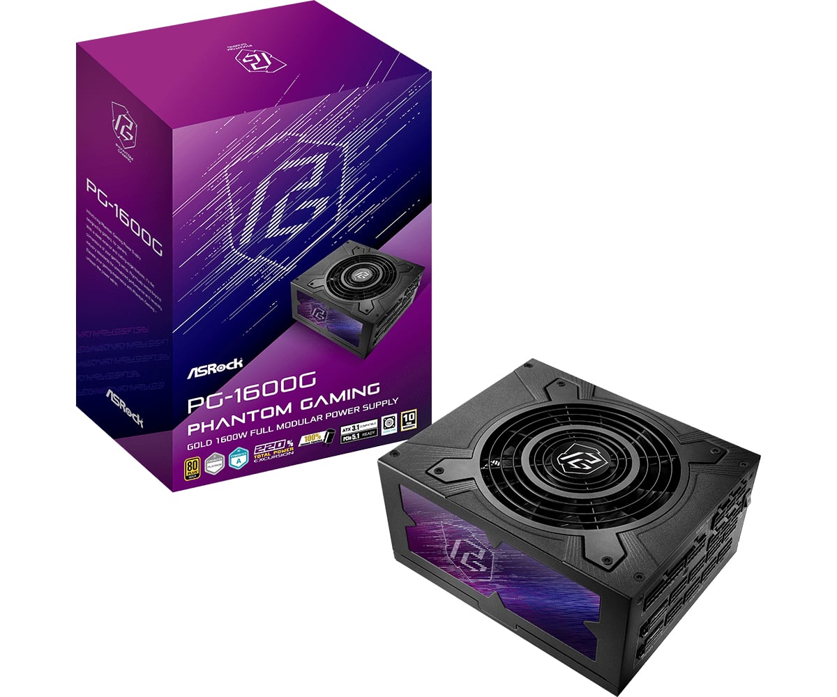 Asrock Phantom Gaming PG-1600G - Voeding