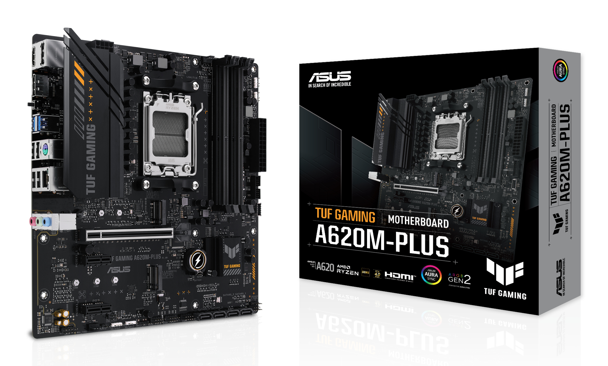MB ASUS TUF GAMING A620M-PLUS (AMD,AM5,DDR5,mATX)