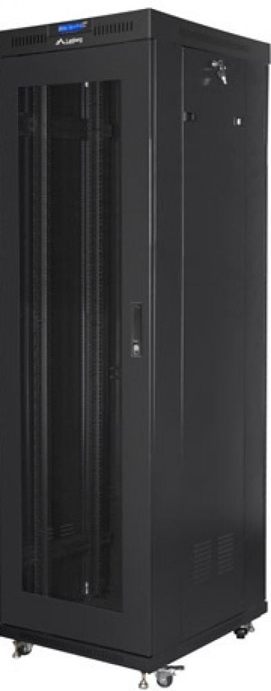 LANBERG EINBAUSCHRANK 19" 42U 600X800 SCHWARZ LCD PERFORIERT