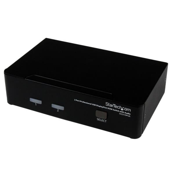 StarTech.com 2-poort Professionele USB DisplayPort KVM-Switch met Audio - KVM audioschakelaar