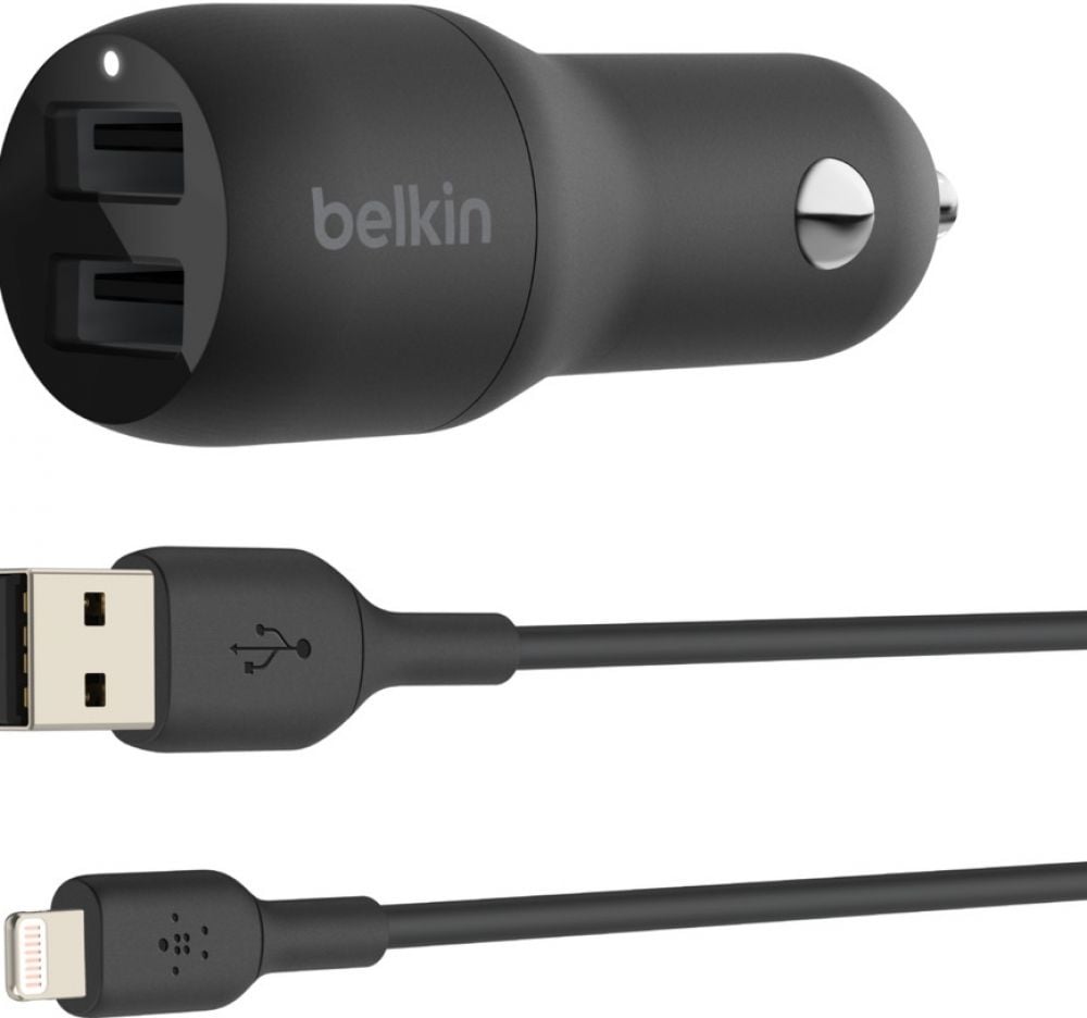 Belkin BOOST CHARGE Dual Charger - Stroomadapter voor auto