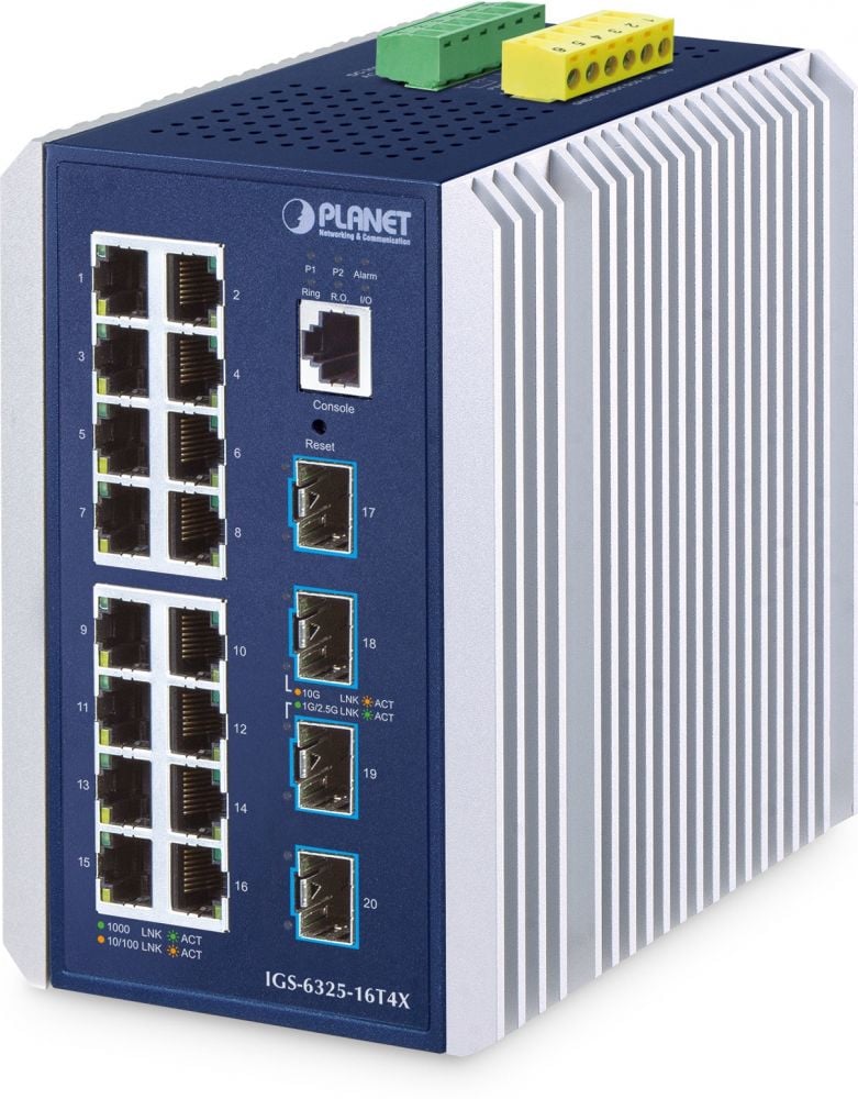 Planet Industrial 16-Port Managed Switch IGS-6325-16T4X