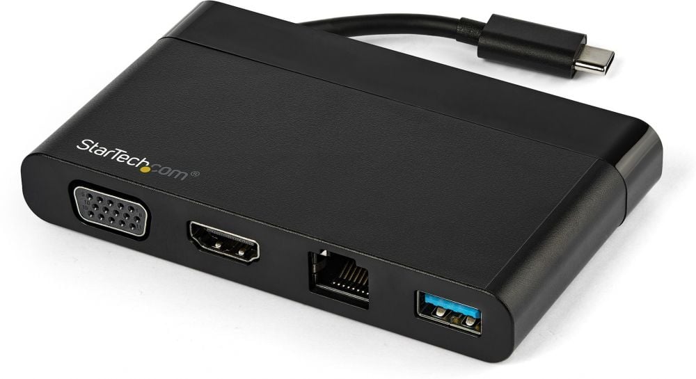 StarTech.com USB-C multiport 4-in-1 adapter met HDMI en VGA - 1x USB-A