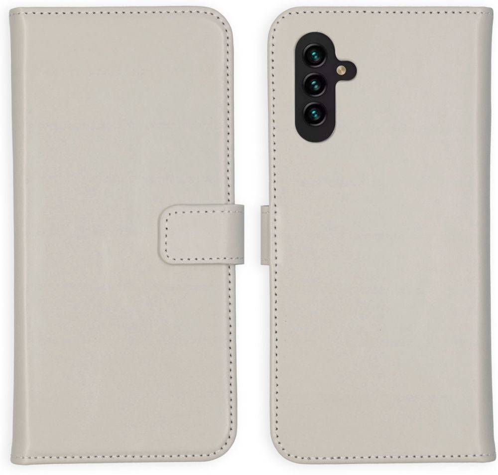 Selencia Echt Lederen Bookcase Samsung Galaxy A13 (5G) / A04s - Greige