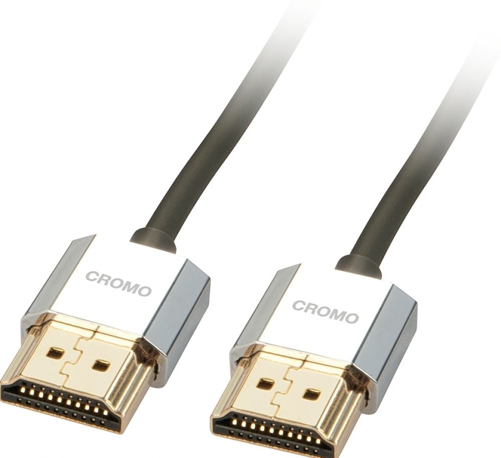 Lindy 0.5m CROMO Slim High Speed HDMI Cable with Ethernet