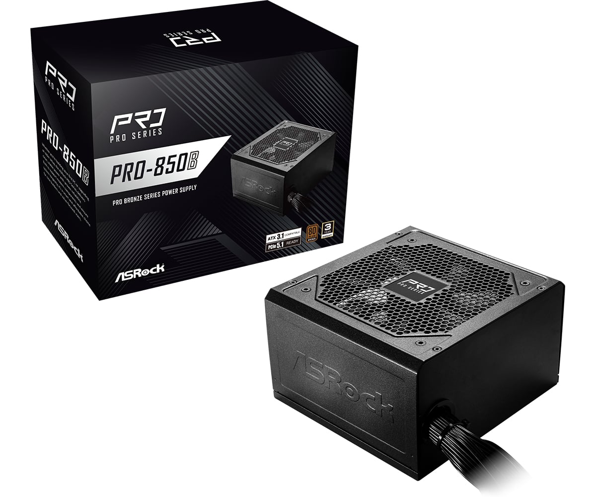 Asrock PRO-850B - Voeding