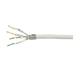 Logilink netwerk installatiekabel S/FTP Cat.6, PVC, weiß, 50m