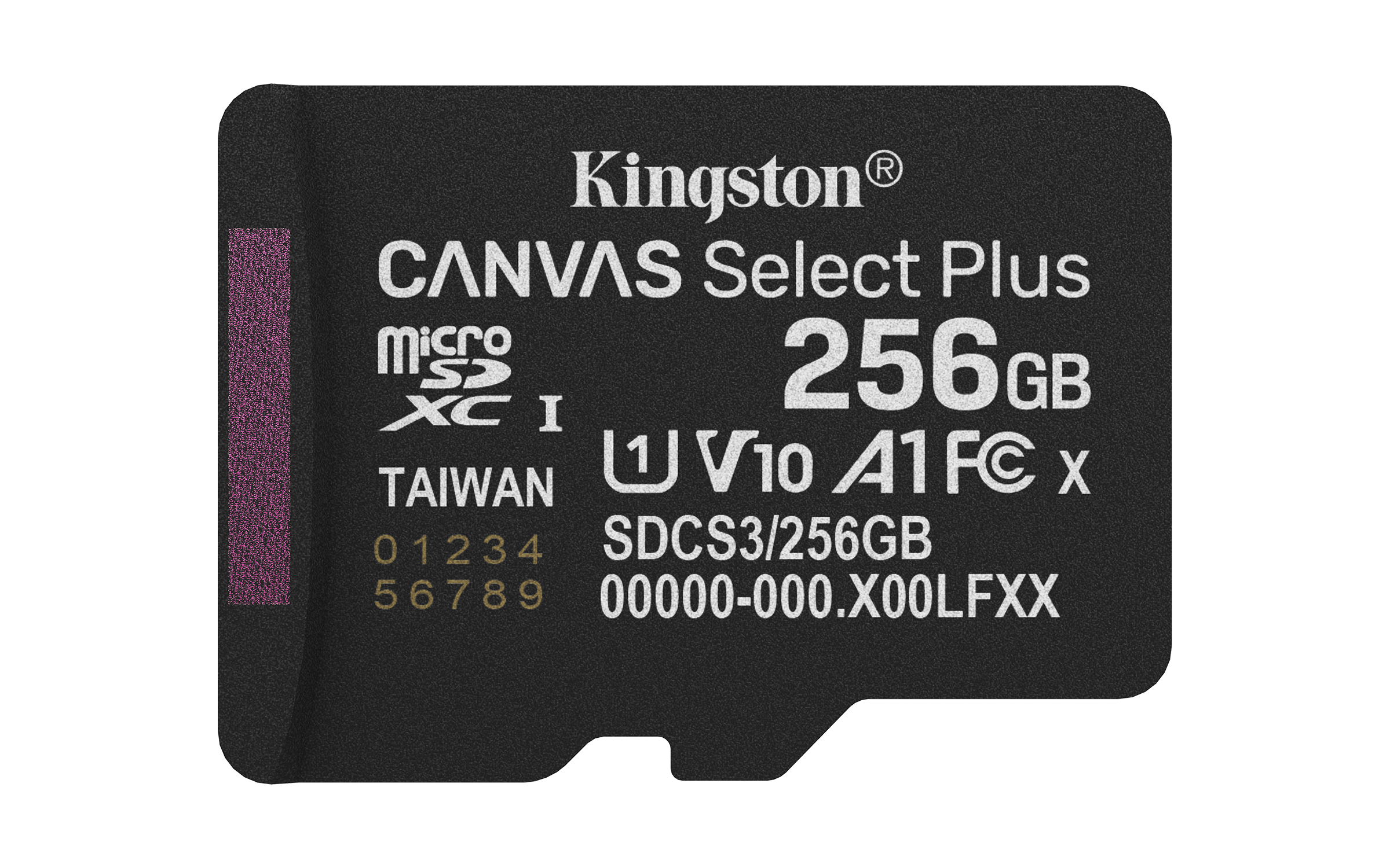 KINGSTON Kingston Canvas Select Plus Gen 3 256 GB zonder adapter - Flashgeheugenkaart