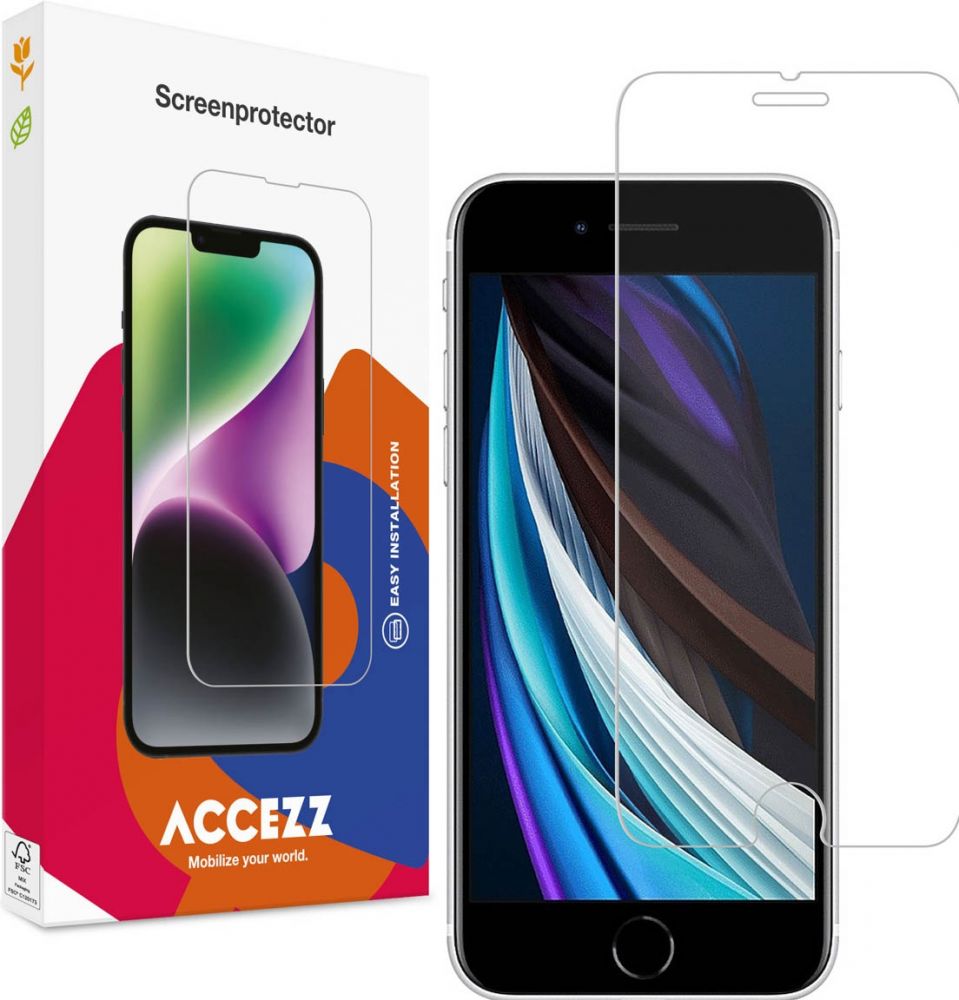 Accezz Gehard Glas Screenprotector iPhone SE (2022/2020)