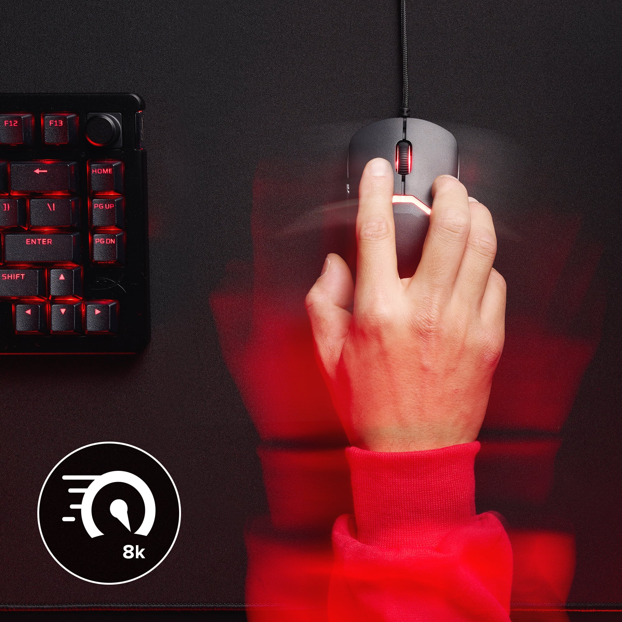 HyperX Pulsefire Saga gaming muis (zwart)