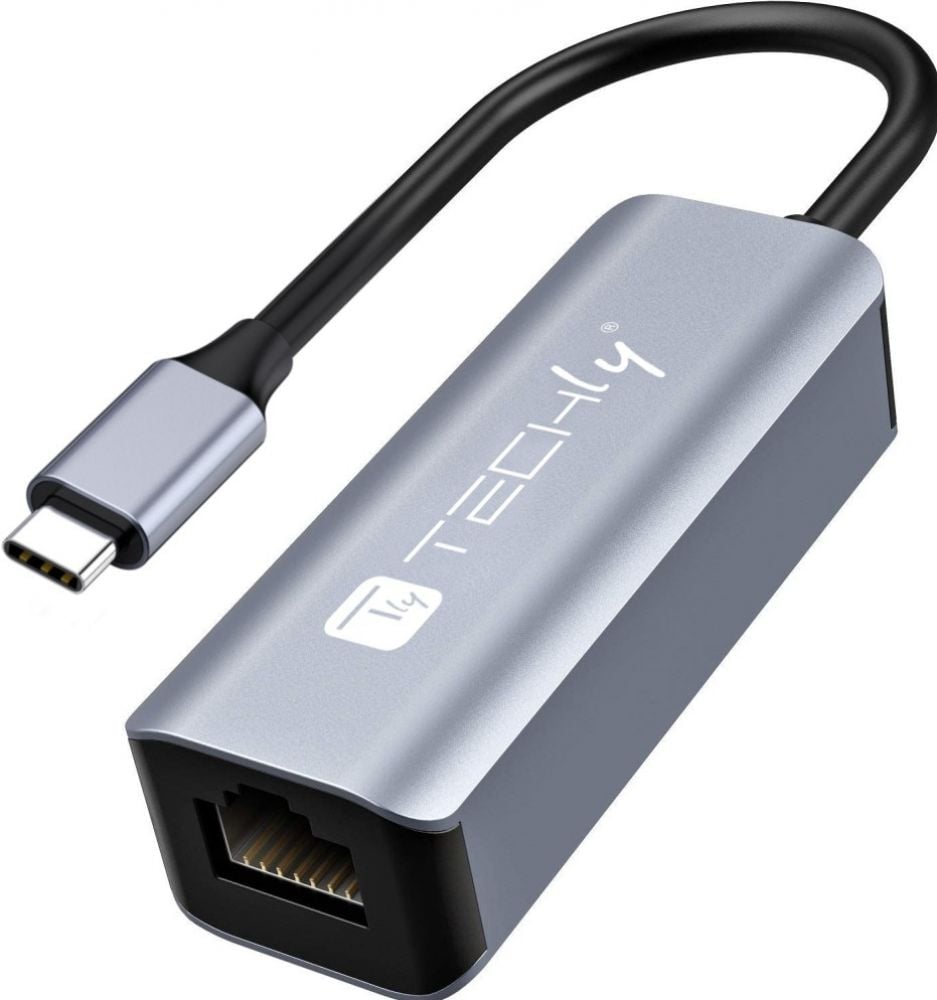 Techly USB 3.1 Type C auf RJ45 Adapter
