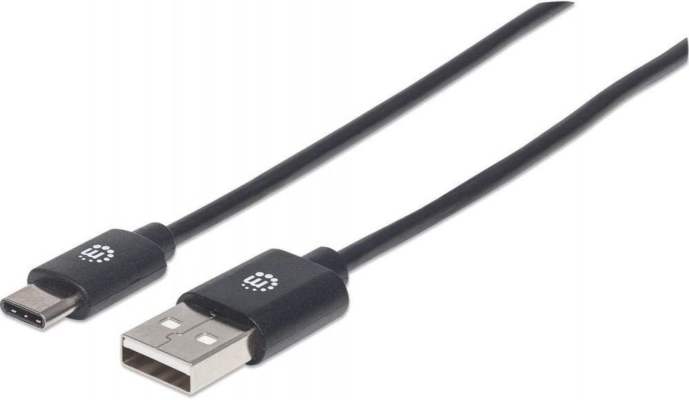 Manhattan USB Kabel 2.0 C -> A St/St 1.00m zwart