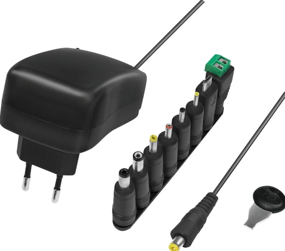 Logilink Universalnetzteil mit USB-Port, 3-12V, 24W