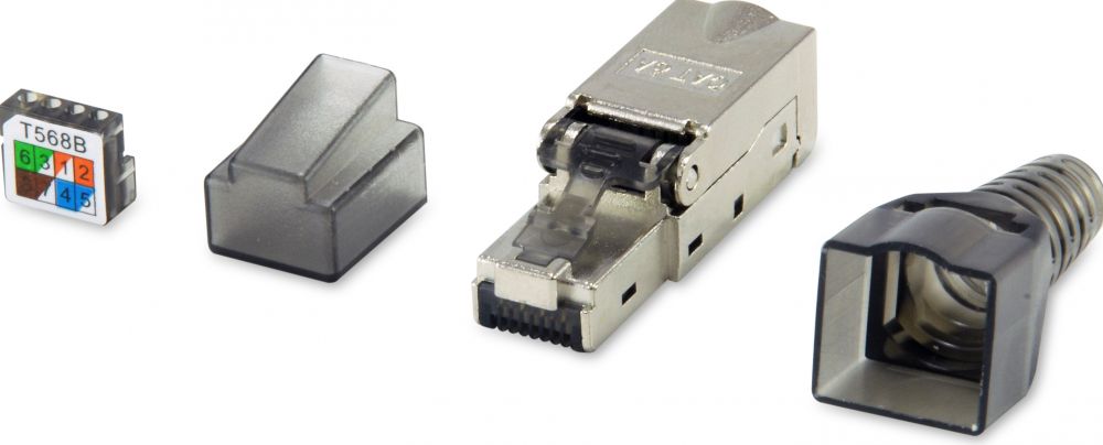 Equip Keystone Jack geschirmt Cat.6A RJ45 Anschluss 5er Set