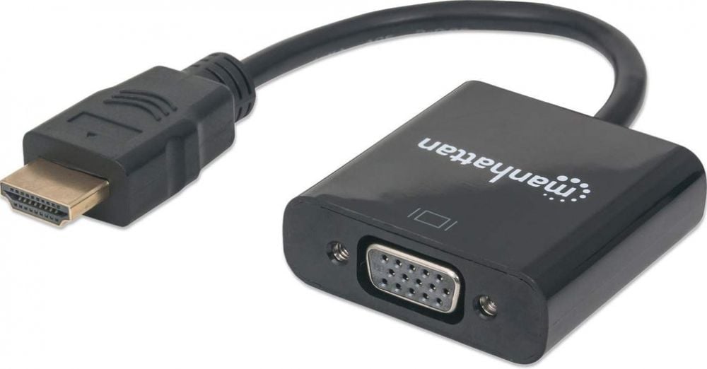 Manhattan HDMI Male to VGA Female Black