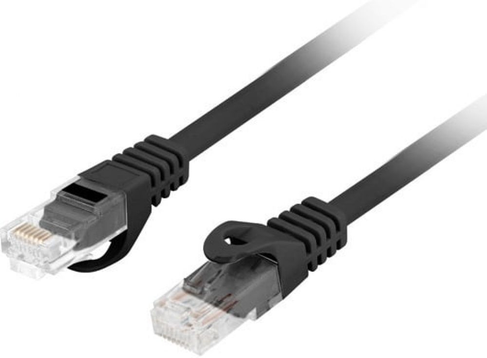 LANBERG PATCHCORD CAT.6 UTP LSZH CU 1.5M SCHWARZ FLUKE ZERTI