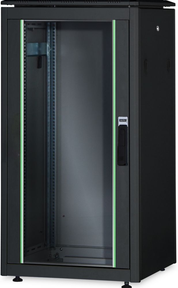 DIGITUS netwerkschrank Unique 26HE 1342x600x1000mm zwart (pallet zending)