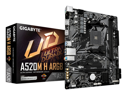 Gigabyte A520M H ARGB               (A520,AM4,mATX,DDR4)
