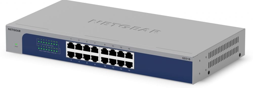 NETGEAR 16PT Gigabit Unmanaged Switch GS516 - Switch