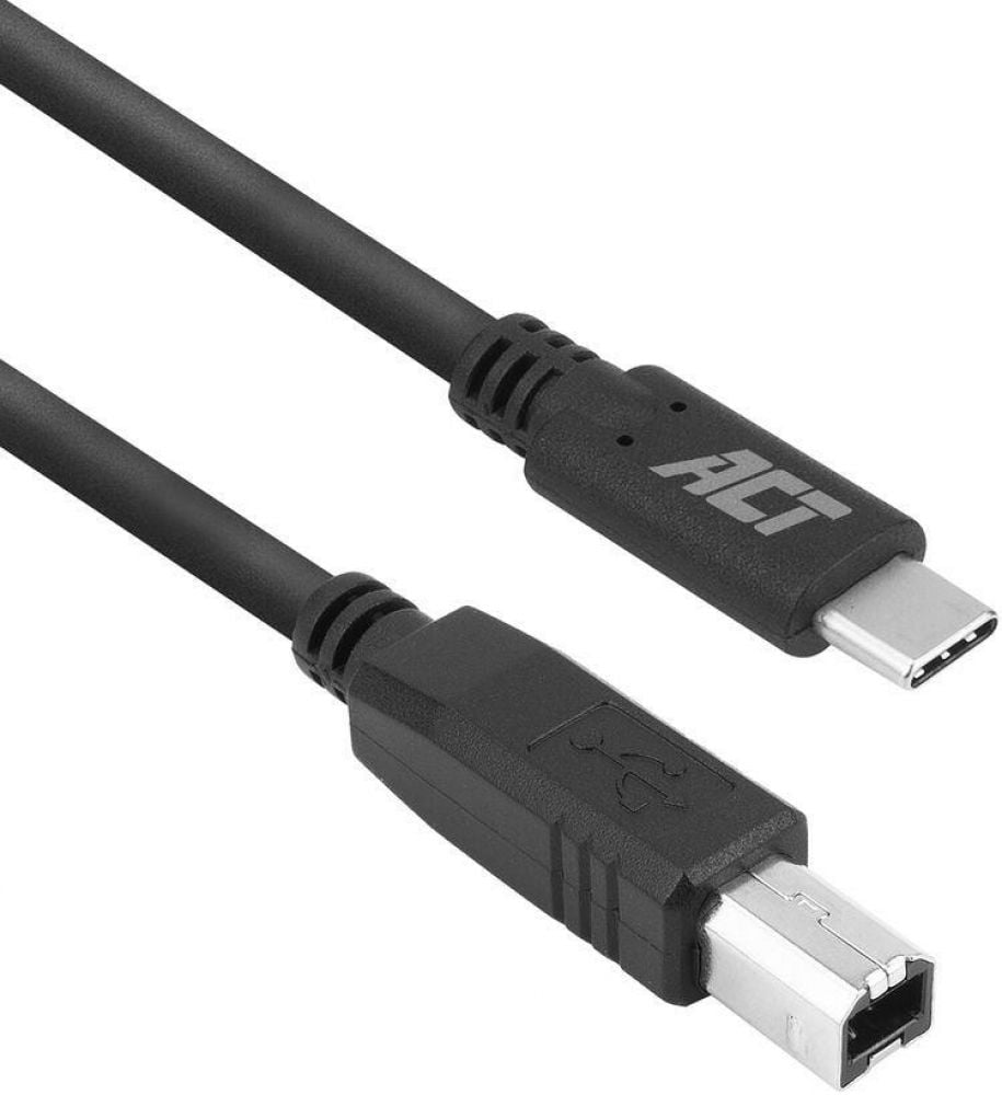 USB-C M TO USB-B M 2.0 1.8M. 1 stk