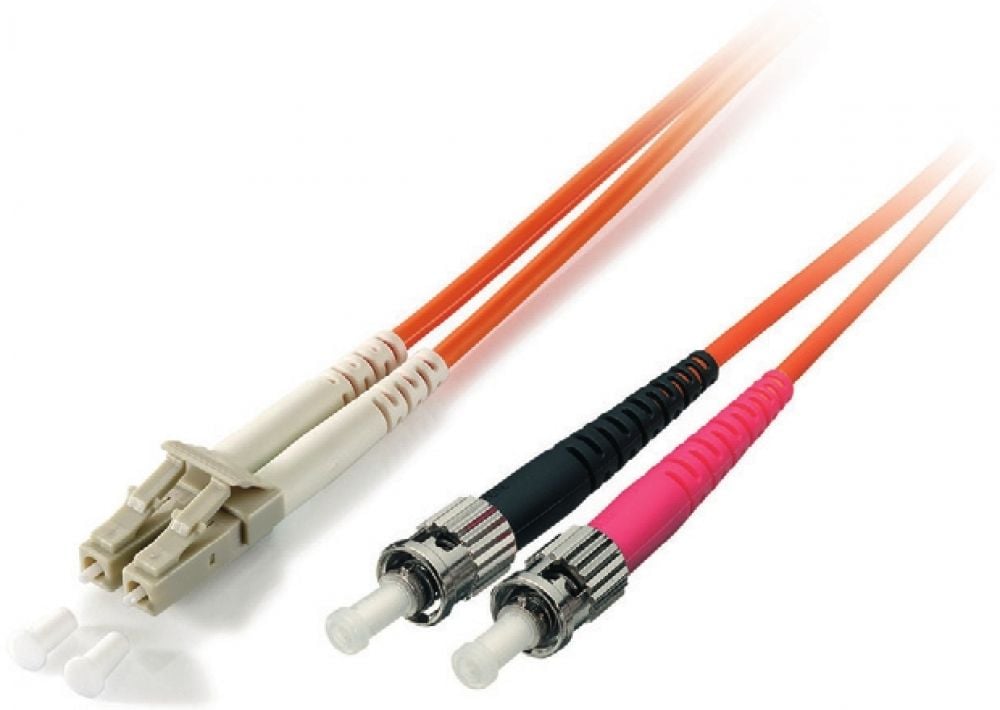 Equip LWL Patchkabel LC->ST 15.00m Singlemode Duplex OS2 yel plastic zak