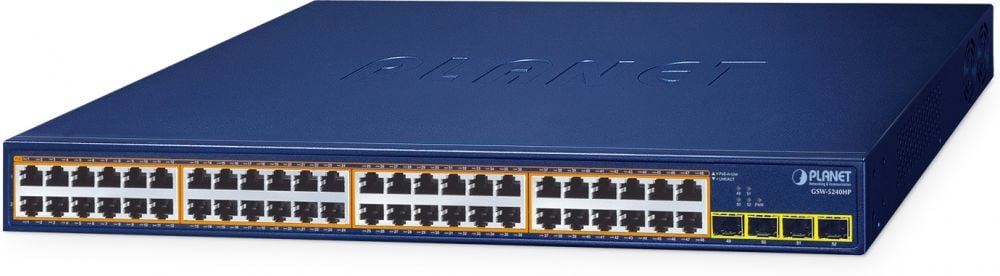 PLANET 48-Port PoE + 4-Port SFP Switch GSW-5240HP