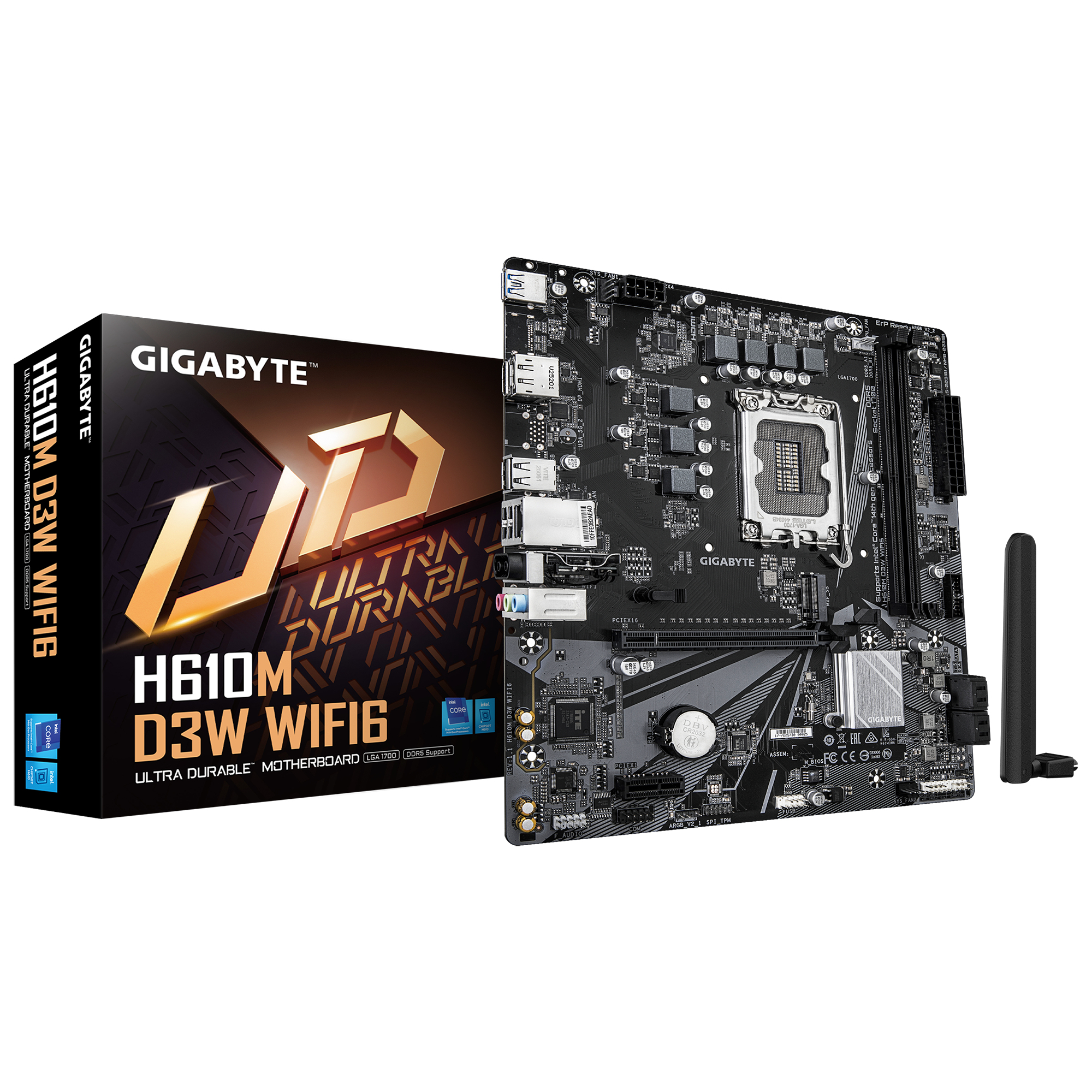 Gigabyte H610M D3W Wifi6             (H610,S1700,mATX,DDR5