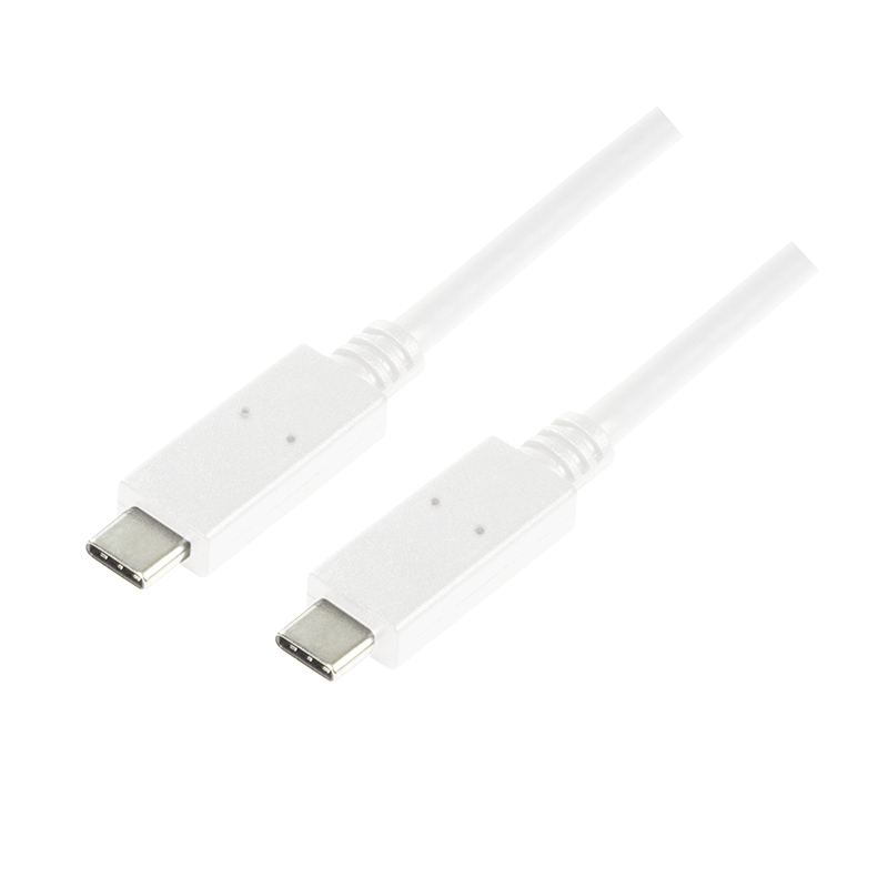 Logilink USB 3.1 aansluitkabel USB-C Gen2, 1 m weiß