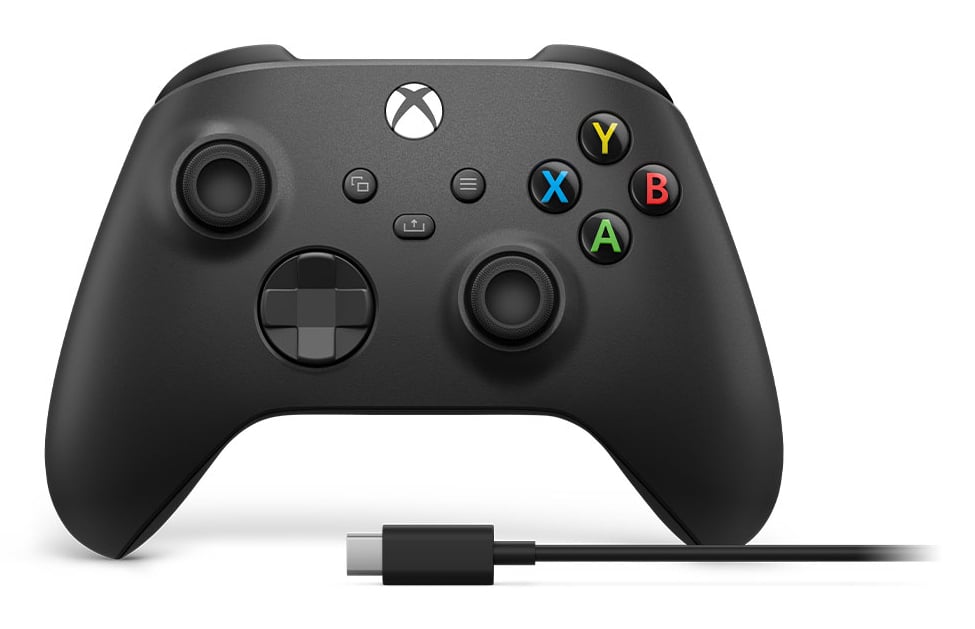 Microsoft Xbox Wireless Controller Zwart + USB-C Cable - Spelpad